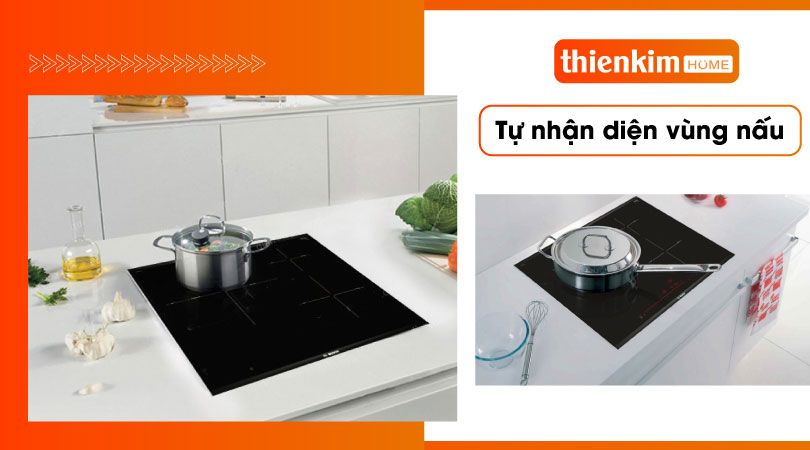 Bếp từ Bosch PID775DC1E Serie 8 tự nhận diện vùng nấu